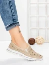 Balerini Dama din piele naturala K242-4 APRICOT | GALLOP