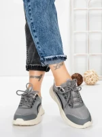 Pantofi Sport Dama din piele naturala 66916-5 GREY | STEPHANO