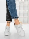 Pantofi Casual Dama din piele naturala K243-1 WHITE | GALLOP