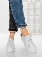 Pantofi Casual Dama din piele naturala K243-1 WHITE | GALLOP
