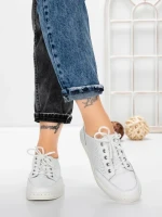 Pantofi Casual Dama din piele naturala K251-1 WHITE | GALLOP