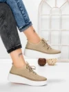 Pantofi Casual Dama din piele naturala K244-1 APRICOT | GALLOP