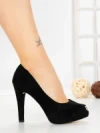Sandale Dama cu Toc Subtire 7230N NEGRO | STEPS HIGHER