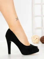 Sandale Dama cu Toc Subtire 7230N NEGRO | STEPS HIGHER