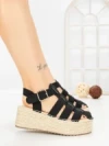 Sandale Dama cu Platforma MT21-7 BLACK | CINK ME