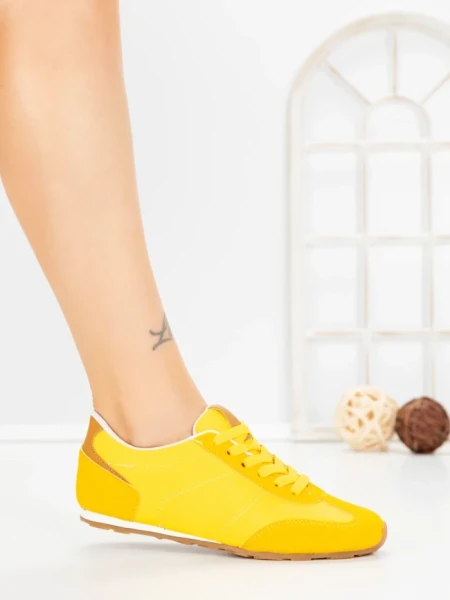Pantofi Sport Dama L-557 YELLOW | CINK ME
