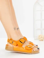 Sandale Dama cu Talpa Joasa LH775 ORANGE | CINK ME