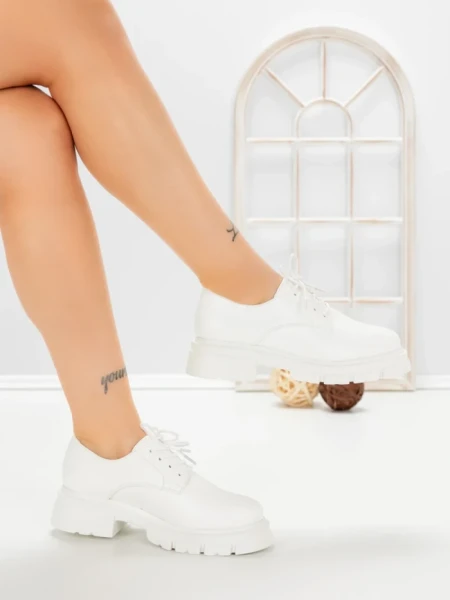 Pantofi Casual Dama 1-709 WHITE | VIVIRICH