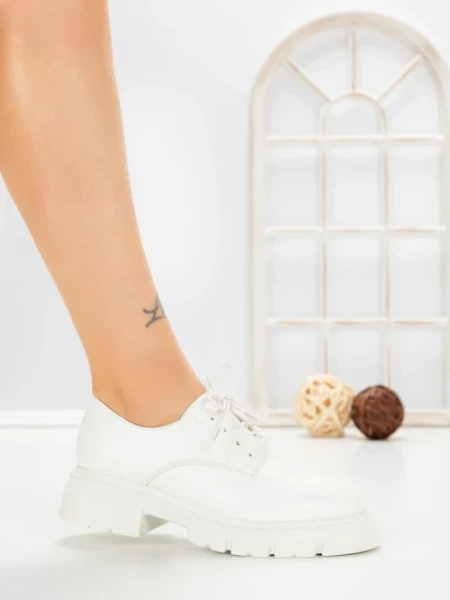Pantofi Casual Dama 1-709 WHITE | VIVIRICH