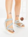 Sandale Dama cu Platforma 98-252 BLUE | VIVIRICH