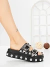 Papuci Dama cu Platforma 218-620 BLACK | VIVIRICH