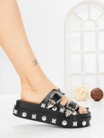 Papuci Dama cu Platforma 218-620 BLACK | VIVIRICH
