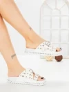 Papuci Dama cu Talpa Joasa 98-20 WHITE | VIVIRICH