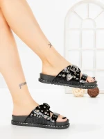 Papuci Dama cu Talpa Joasa 98-19 BLACK | VIVIRICH