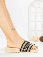 Papuci Dama cu Talpa Joasa 98-233 BLACK | VIVIRICH