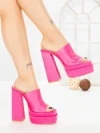 Papuci Dama cu Toc TOT-137 FUCHSIA | L.DAY