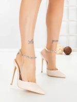 Pantofi Stiletto TOT-133 BEIGE | L.DAY