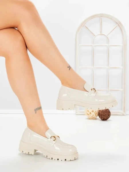 Pantofi Casual Dama 8807 BEIGE | L.DAY