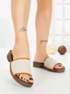 Papuci Dama cu Talpa Joasa L6-82-3 CAMEL | ABLOOM
