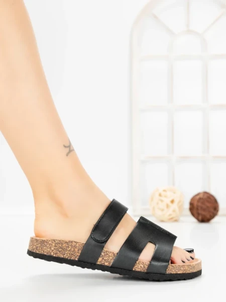 Papuci Dama cu Talpa Joasa SY1107 BLACK | ABLOOM