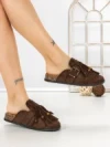Papuci Dama cu Talpa Joasa 5LE70 BROWN | MEI