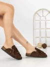 Papuci Dama cu Talpa Joasa 5LE70 BROWN | MEI