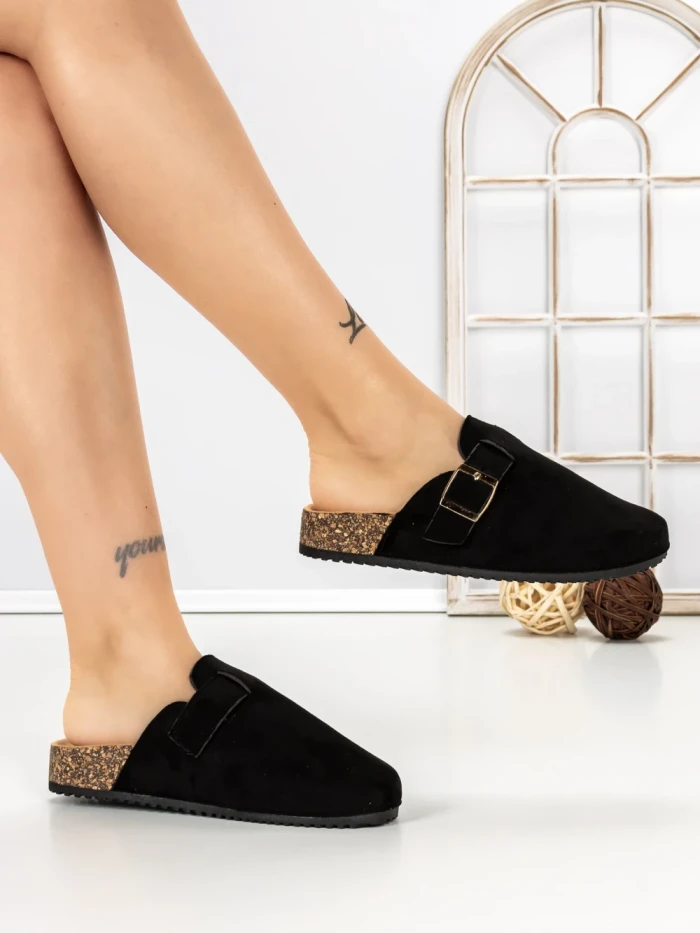 Papuci Dama cu Talpa Joasa 5LE37 BLACK | MEI