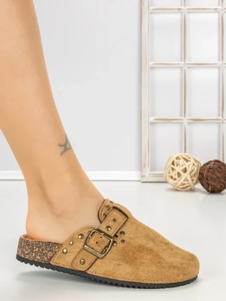 Papuci Dama cu Talpa Joasa 5LE108 CAMEL | MEI