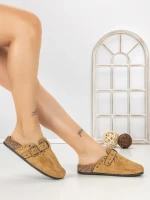 Papuci Dama cu Talpa Joasa 5LE108 CAMEL | MEI