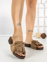 Papuci Dama cu Toc 5LE87 KHAKI | MEI