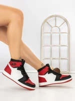 Pantofi Sport Dama CT2020C15-2 NEGRO-ROSO-BLANCO | STEPS HIGHER