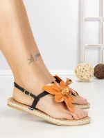 Sandale Dama cu Talpa Joasa FB-5070 ORANGE | BUONAROTTI
