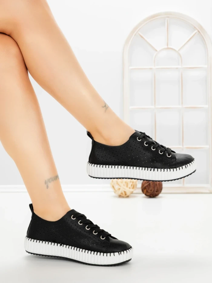 Pantofi Sport Dama AD-5240 BLACK-WHITE | BUONAROTTI