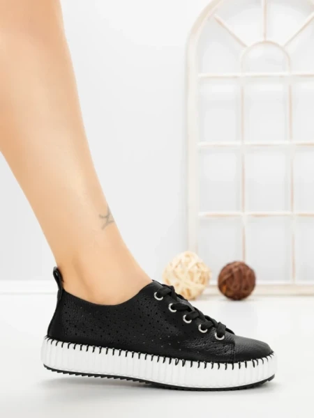 Pantofi Sport Dama AD-5240 BLACK-WHITE | BUONAROTTI