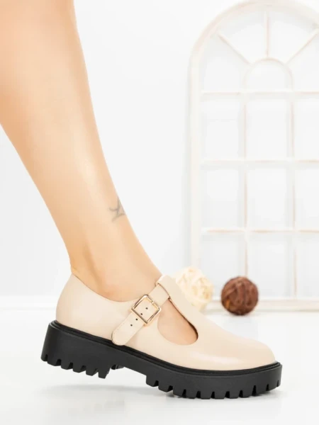 Pantofi Casual Dama 77-571 BEIGE | CM