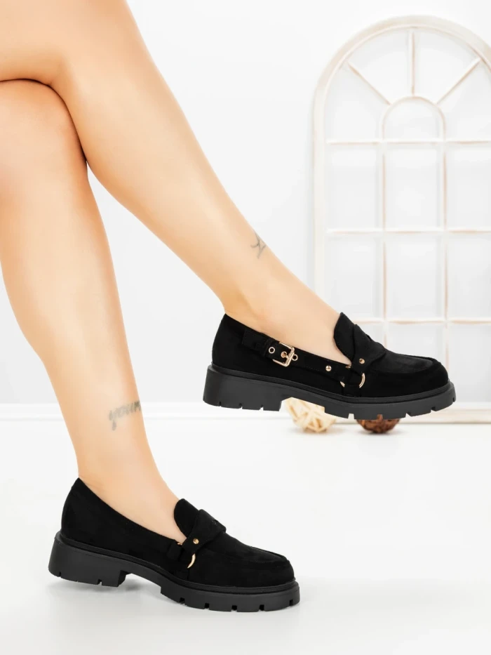 Pantofi Casual Dama 77-649 BLACK | CM