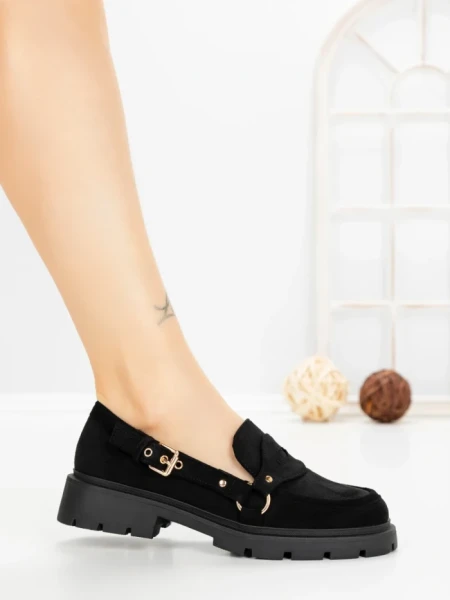 Pantofi Casual Dama 77-649 BLACK | CM