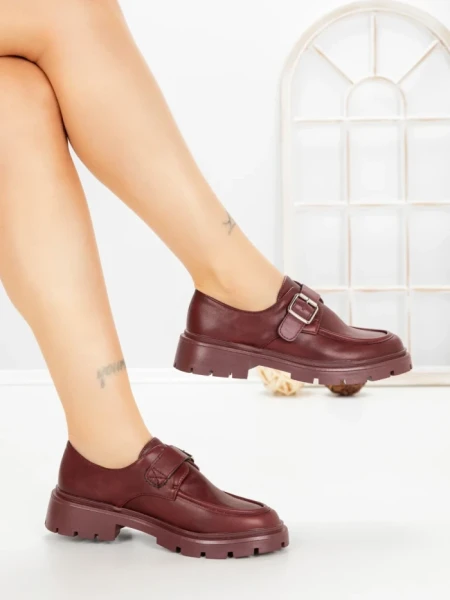 Pantofi Casual Dama 77-653 BURGUNDY | CM