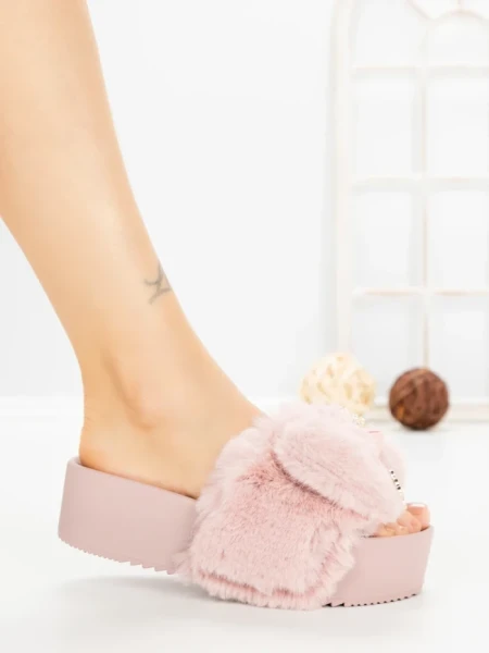 Papuci Dama cu Platforma 5WS-2 PINK | GALLEVANI