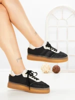 Pantofi Sport Dama cu Platforma BO-169 BLACK | GALLEVANI