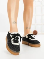 Pantofi Sport Dama cu Platforma BO-169 BLACK | GALLEVANI