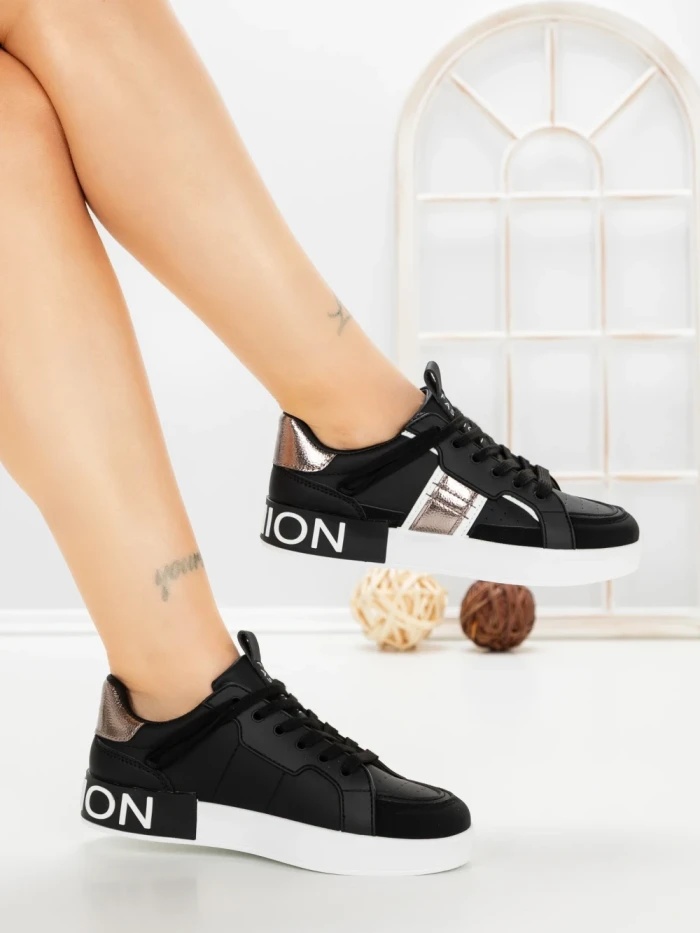 Pantofi Sport Dama 21-Q109 BLACK | GALLEVANI