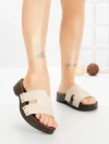 Papuci Dama cu Platforma 2032 BEIGE | GALLEVANI