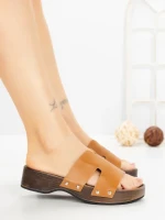 Papuci Dama cu Platforma 2032 CAMEL | GALLEVANI