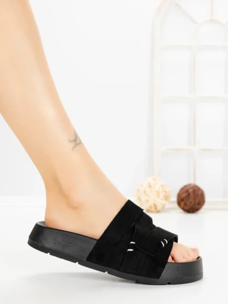 Papuci Dama cu Platforma 2021 BLACK | GALLEVANI