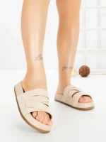 Papuci Dama cu Platforma 2021 BEIGE | GALLEVANI
