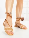 Sandale Dama cu Talpa Joasa G1731 CAMEL | GALLEVANI