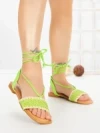 Sandale Dama cu Talpa Joasa G1731 GREEN | GALLEVANI