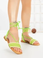 Sandale Dama cu Talpa Joasa G1731 GREEN | GALLEVANI