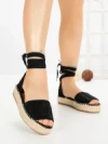 Sandale Dama cu Platforma G1738 BLACK | GALLEVANI